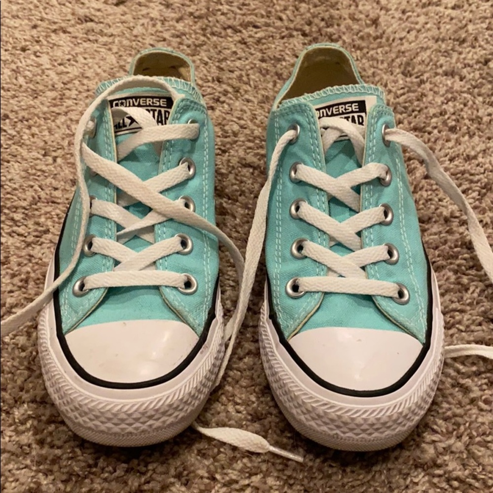 Converse aqua sneakers